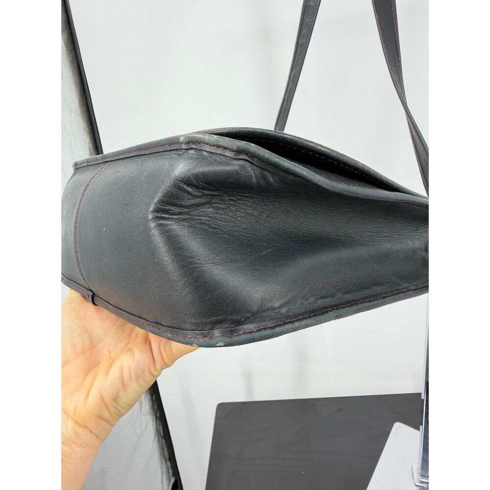 Coach 75th Anniversary Saddle Crossbody Bag Black Leather Limited Edition Flap - Picture 8 of 16